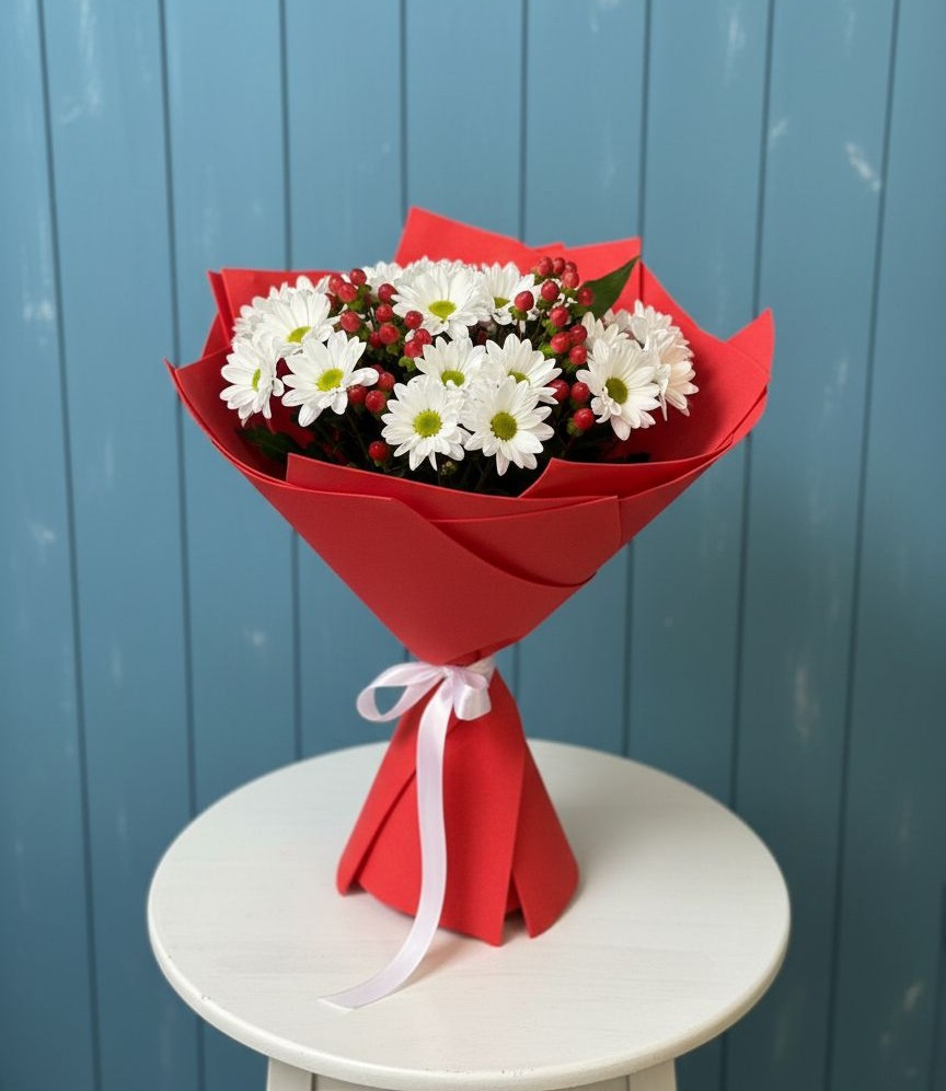 Букет цветов из: Хризантемы в Козет