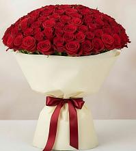 Букет 101 Красная роза Милано в Козет