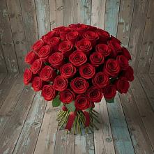 Букет 55 Красных роз Фридом #REPLACE_PRED# Козет