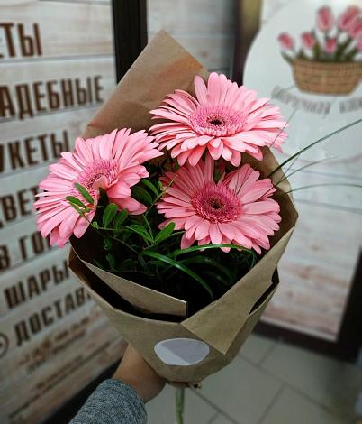 Букет цветов из: Герберы в Козет