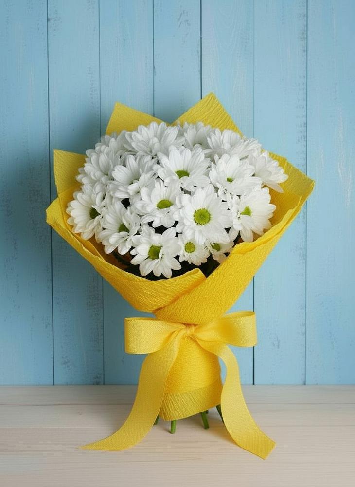 Букет цветов из: Хризантемы в Козет