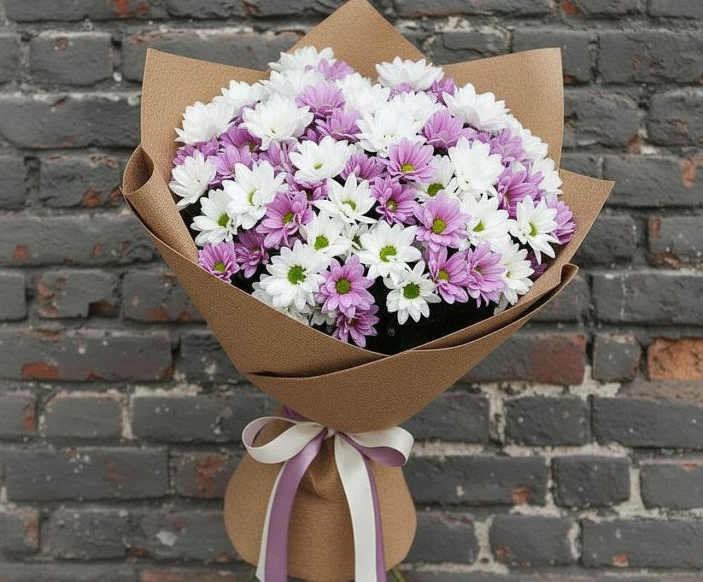 Букет цветов из: Хризантемы в Козет