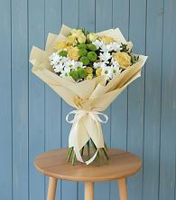 Букет цветов из:  Хризантемы и Розы #REPLACE_PRED# Козет