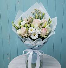 Букет цветов из:  Розы и Лизиантусы #REPLACE_PRED# Козет