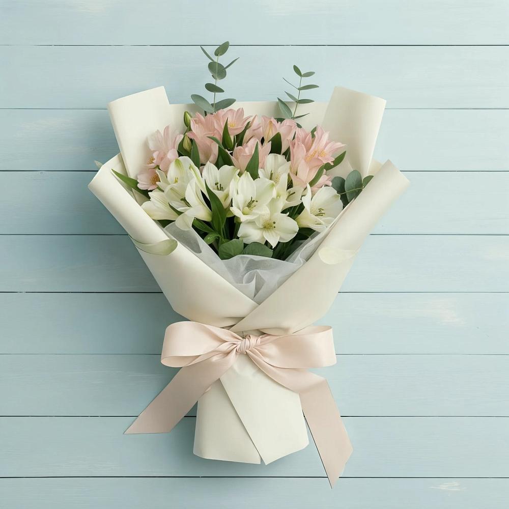 Букет цветов из: Альстромерии в Козет