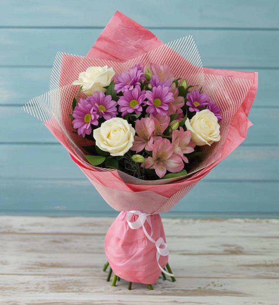 Букет цветов из: Герберы в Козет